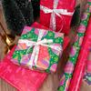 Papier Cadeau Kraft de Noël Dessin Animé Sapin de Noël Père Noël Cadeaux Papier d'Emballage Bricolage Décoration Fête à la Maison Fond