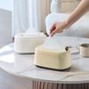 Cream Style Desktop Spring Tissue Box (Set of 2)