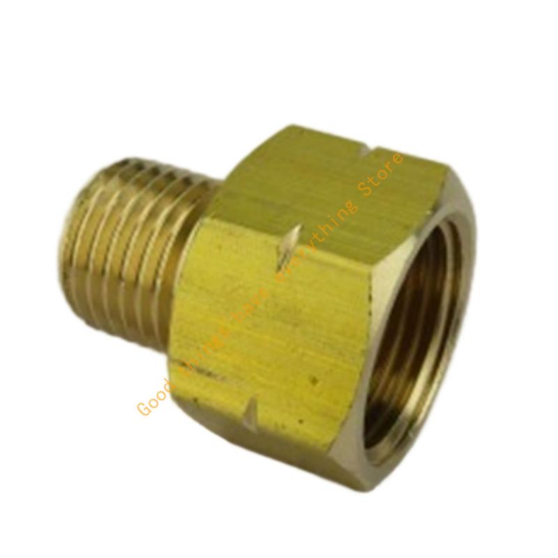 55KF Mehrzweck-Kupfer-Gasfitting 3/8 Zoll Innengewinde auf 1/4 Zoll Außengewinde Linksgewinde für Propangeräte