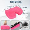 Gel Seat Cushion for Car Office Memory Foam Pain Relief Chair Pillow Cushions Tailbone Sciatica Coccyx Butt Lumbar Port Pad for