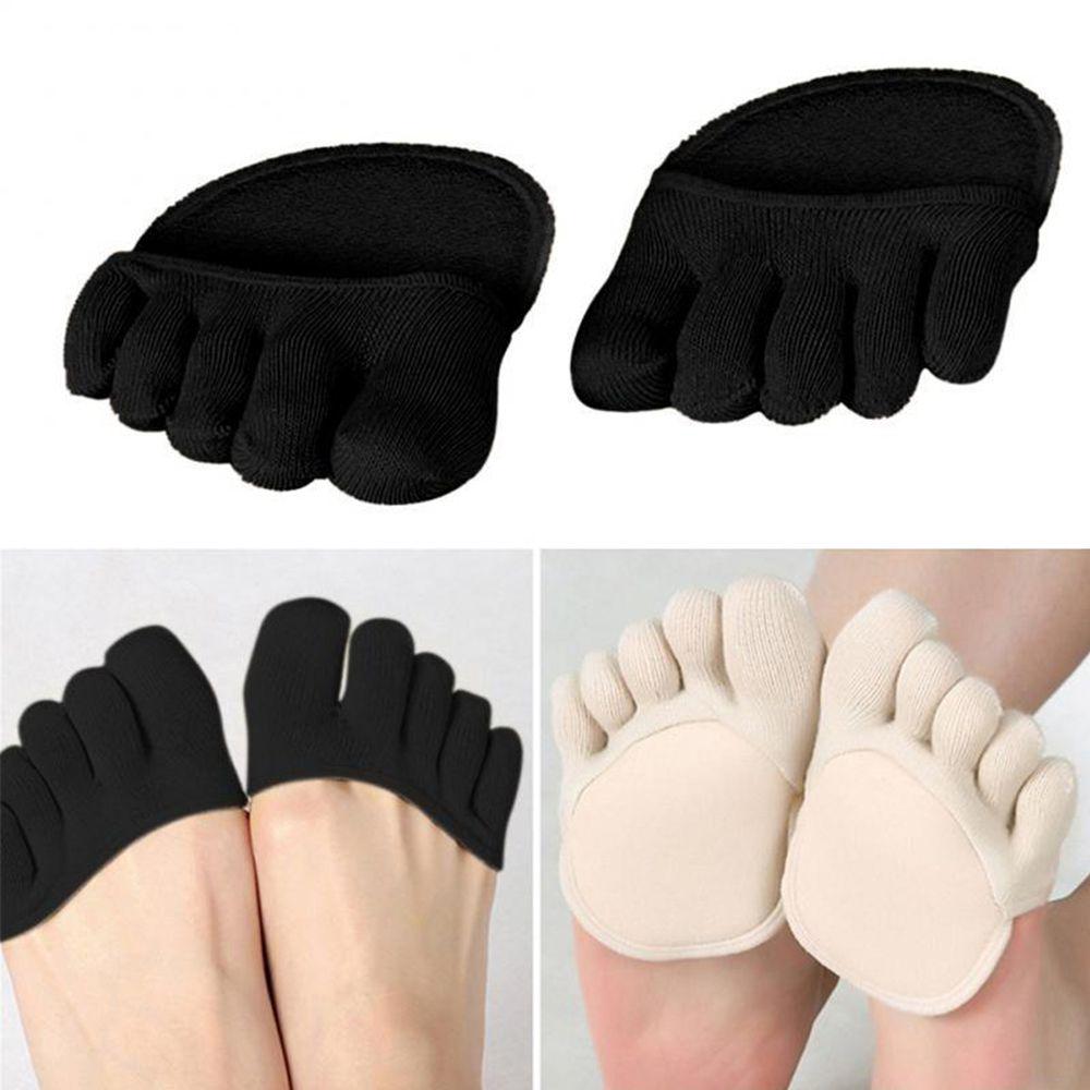 Foot Pad Heelless Half Socks Forefoot Open Toe Socks Forefoot Socks Invisible Socks Sock Slippers