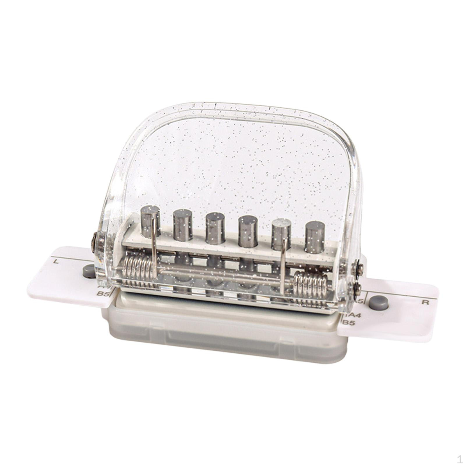 Binder Hole Punch Loose Leaf Puncher Assistant Manual Desk Portable Punching Tool for Scrapbook