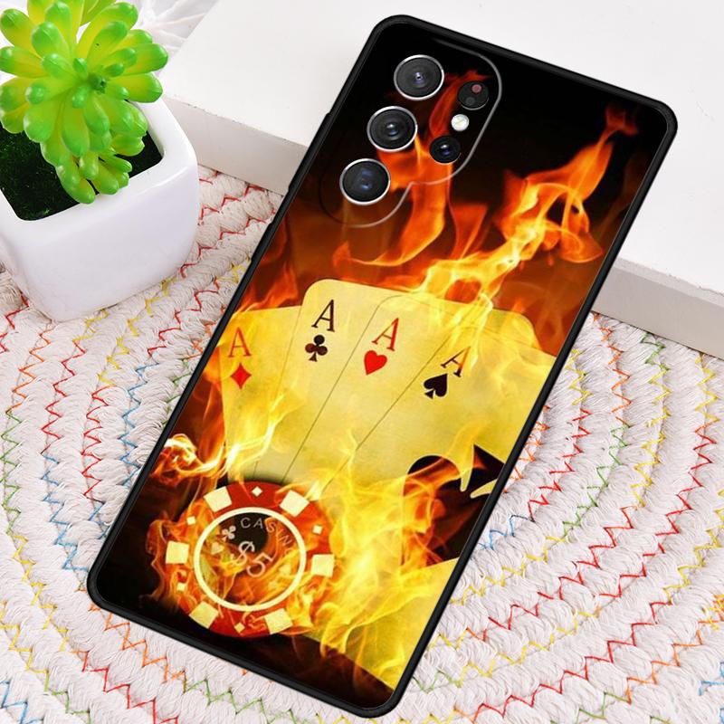 Dices Poker Casino Phone Case for Samsung Galaxy note 10 pro S26 Ultra S23 S24 FE S25 S21 S22 PLUS shockproof Cove