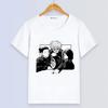 Anime Jujutsu Kaisen Cute White Summer Short Sleeve For Women Soft Plus Size Street Style Elastic Top T-Shirt