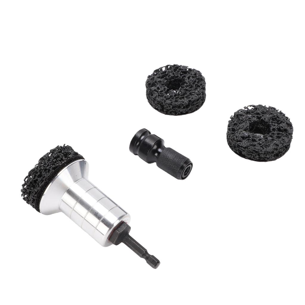 Radnaben-Aufbereitungs-Kit Wasserdichtes Radbolzen- und Radnaben-Reiniger-Kit mit Doppelkopfabapter für Bohrmaschine 1 Zoll Angetriebener Schraubenschlüssel