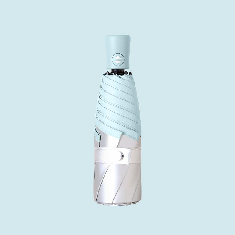 50% off sun umbrella women's sunscreen UV protection silver glue parasol small fresh weather and rain umbrella folding umbrella