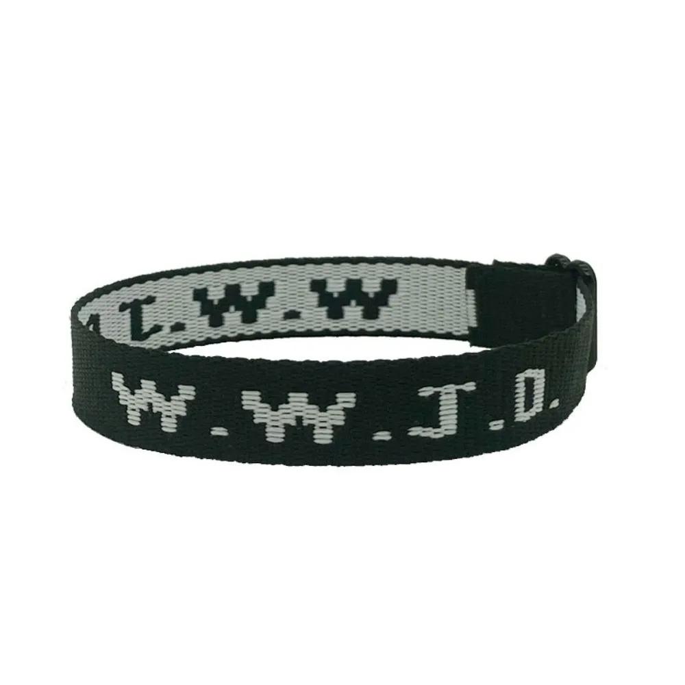 WWJD Colorful for Women Men Bracelets What Wound Jesus Do Adjustable Bracelets Inspirational Christian Jewelry Gifts