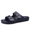 2025 New Men's Outdoor Beach Sandals Non-Slip Double Buckle Strap Comfortable Summer Slides for Casual Walking Water Activities