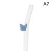 Reusable Glass Straws With Butterfly Eco Friendly Drinking Straws With Clean Brush For Smoothies Cocktails Bar Accessory