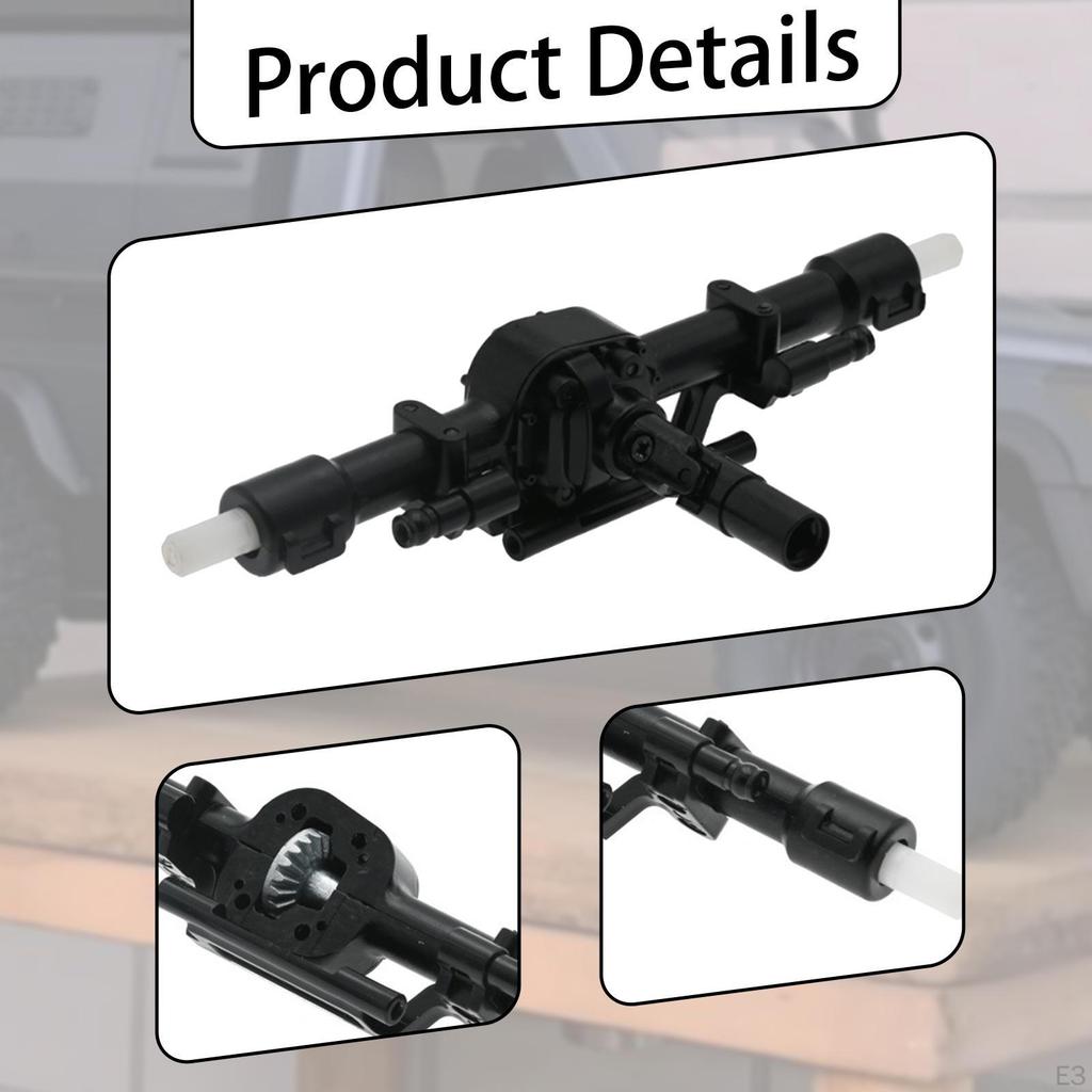 1/12 RC Car Axle 4WD Accessories Easy Installation Climbing Vehicle Part Replace Remotes Control