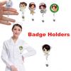 Retractable Badge Reel Nurse Exhibition ID Name Card Holder Office Supplies