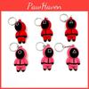 Stylish Squid Game Keychain Red Guard Staff Worker Figure Pendant For Fans