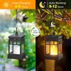 Solar Lanterns Outdoor Waterproof, 2 Modes LED Flameless Candle Hanging Light for Patio Yard Tree Decor