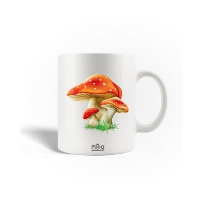 Ceramic Mug - MANIACASE - Red - 30cl - Dishwasher Safe - Round Shape