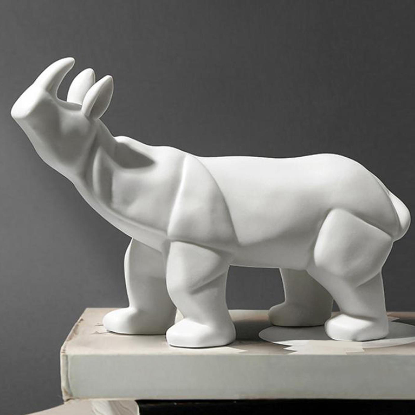 Статуэтка животного, украшение для гостиной, спальни Rhino