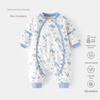 Newborn Anti-Kick Split Leg Sleeping Bag - Thick, Padded, and Zippered for Autumn and Winter