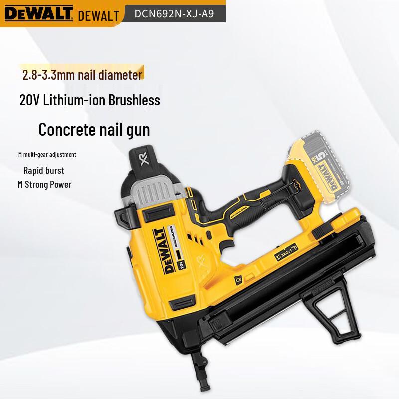 DeWalt 20V XR Brushless Concrete Nailer DCN890N CN plug (adapter included)