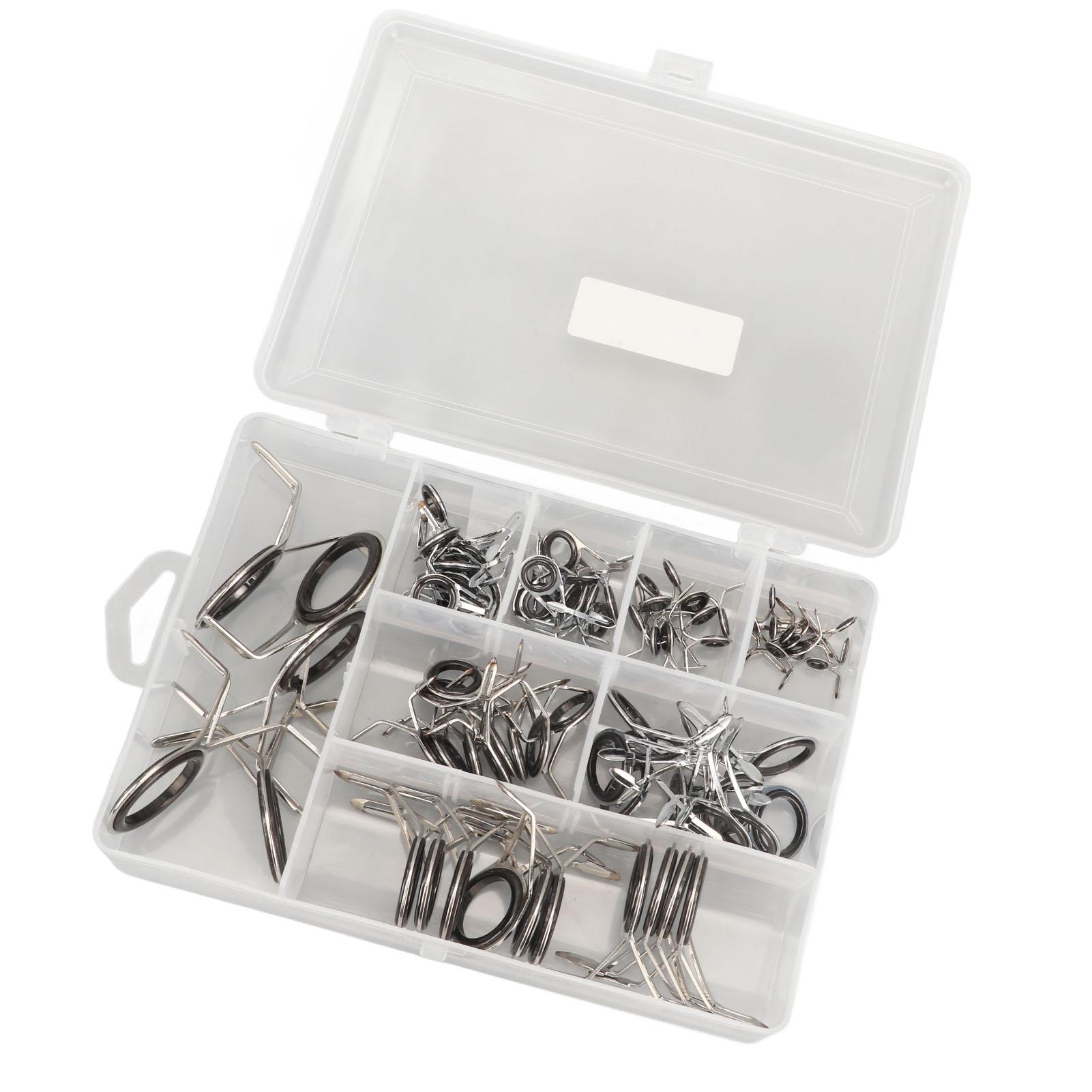 

75 шт. комплект для ремонта наконечника удочки направляющие для удочки из нержавеющей стали керамические кольца направляющие для наконечника удочки