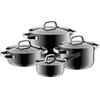 Fusiontec Mineral Saucepan Set, Platinum, 4 Pieces (3201111683)