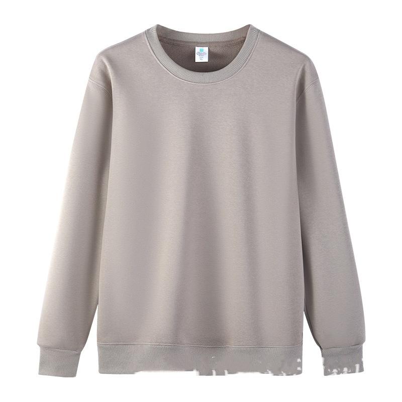 

Худи с круглым вырезом, мужское и женское, осенне-зимнее, однотонное, свободного кроя, большого размера, футболка с длинным рукавом XS