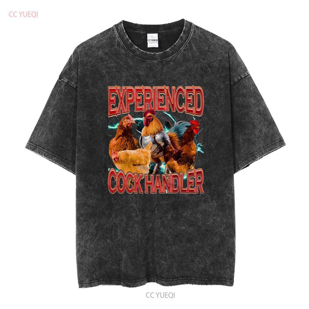 Erfahrener Hahnen-Händler T-Shirt Lustiges Meme Küken Hahn Beleidigender Witz vintage Gewaschen Atmungsaktiv Stilvoll Weich Grafik