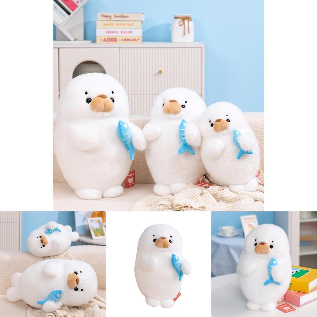Plush Seal Toy With Pp Cotton Filling For Kids Sleep Aid And Gift
