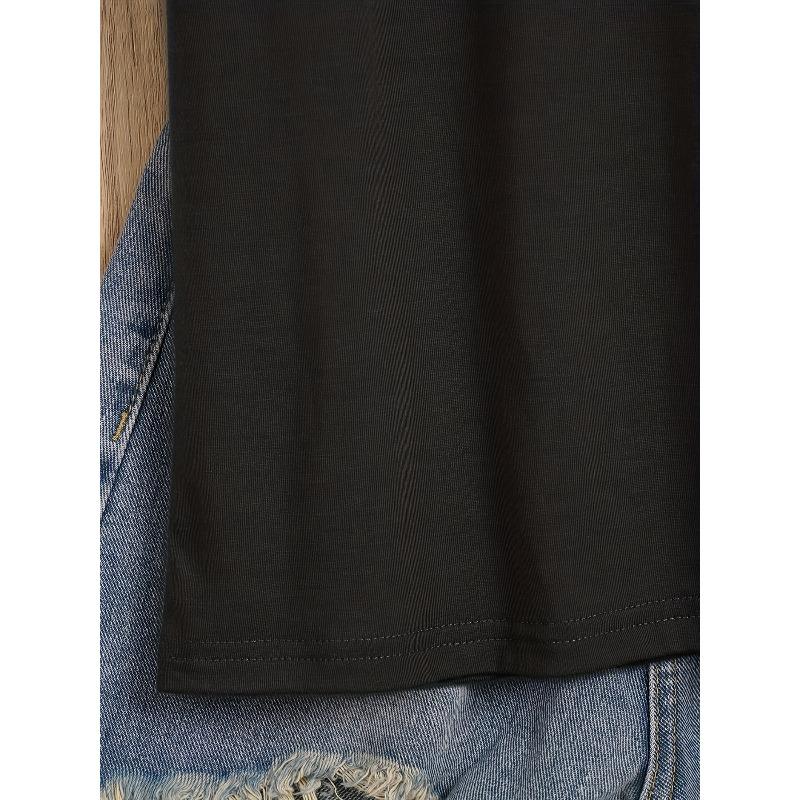 T-shirt da Donna Divertente Scheletrica Pipistrello Gotica Stampa Grafica Girocollo Manica Corta Casual Moda Primavera Estate Vestibilità Taglia Europea Conveniente per Pipistrello