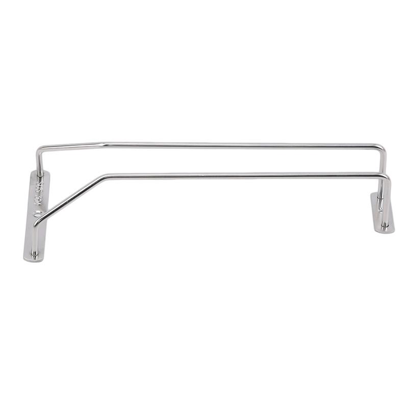 Useful Iron Wine Glass Rack Holder Hanging Bar Inverted Rack Stainless Steel Wine Glass Rack Paper Roll Holder Kitchen Organizer