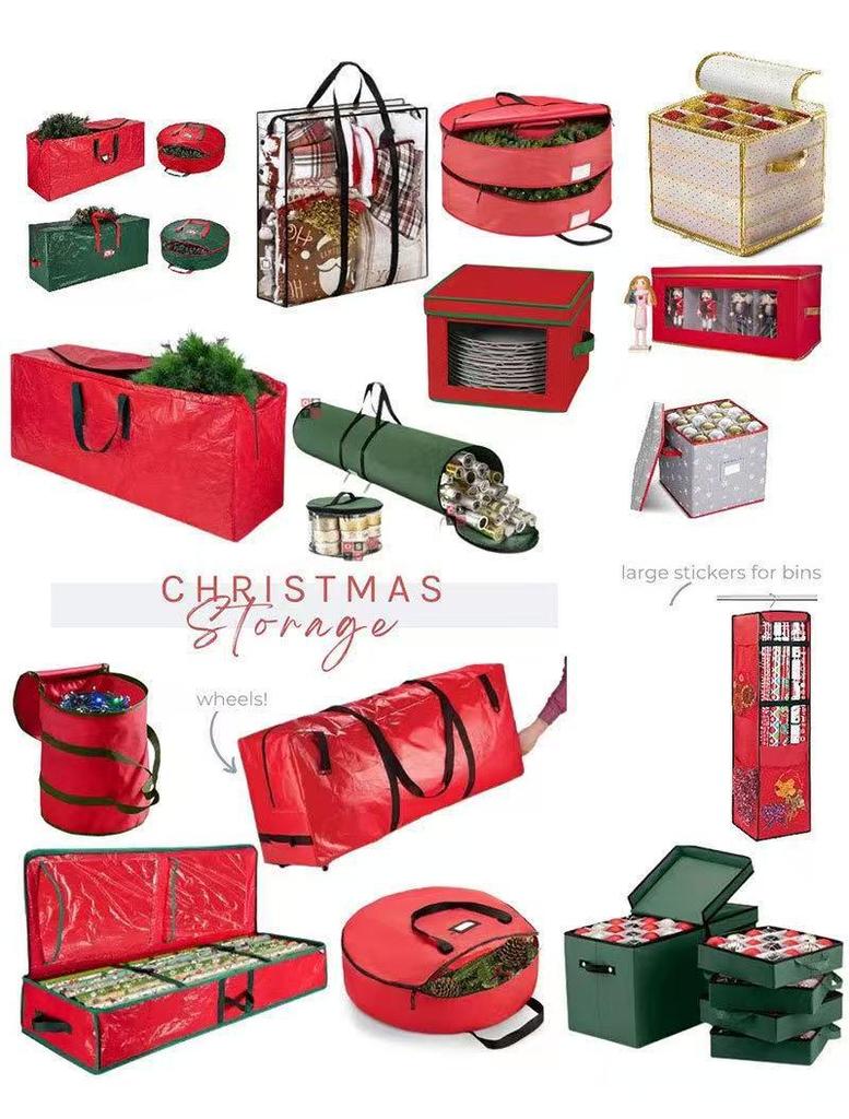Christmas Ornament Storage Box with 64 Compartments