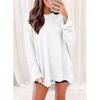 BITCED Women's Fashion Casual Solid Color Print Long Sleeve O-Neck  Blouses & Shirts