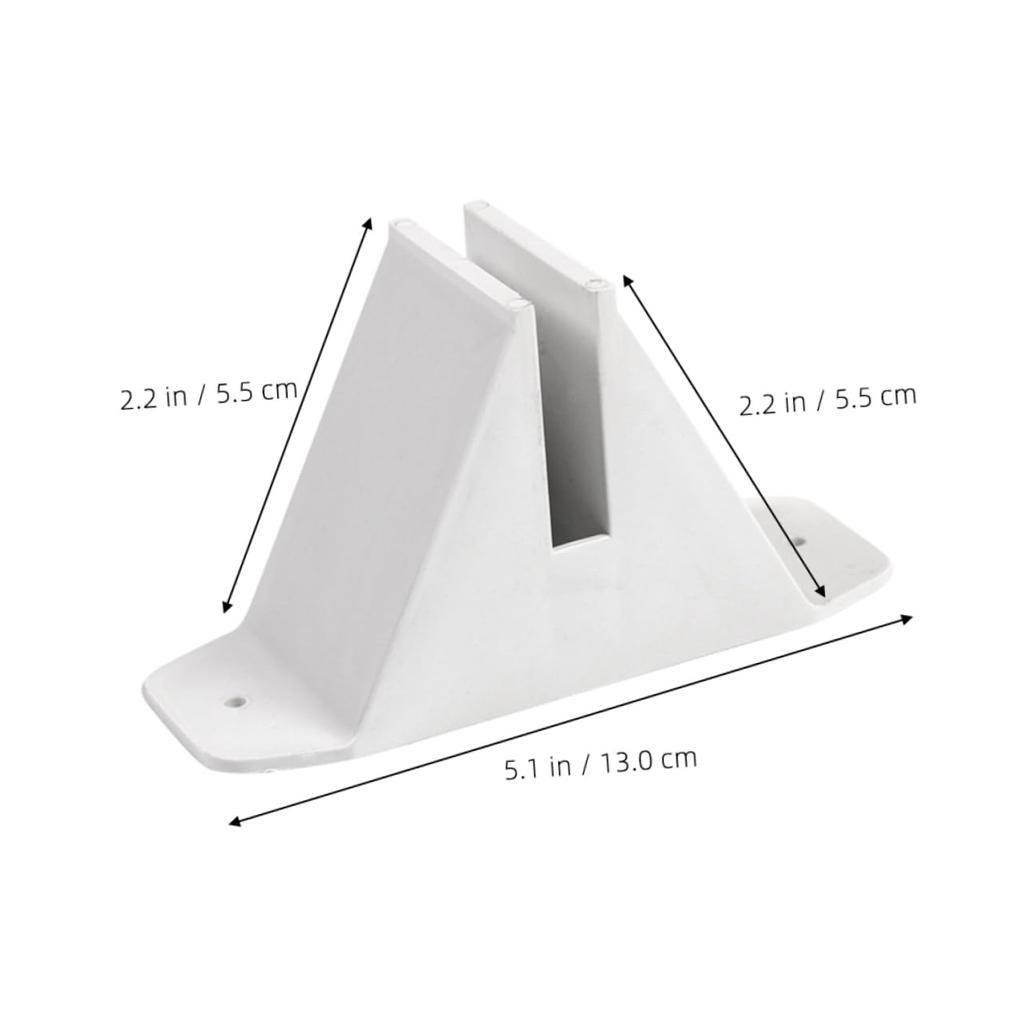 OUNONA 4-Piece Interior Accessory Support Paws for Pet Gates and Fences, Triangular Stabilizer Supports for Indoor Pet Fences, Plastic