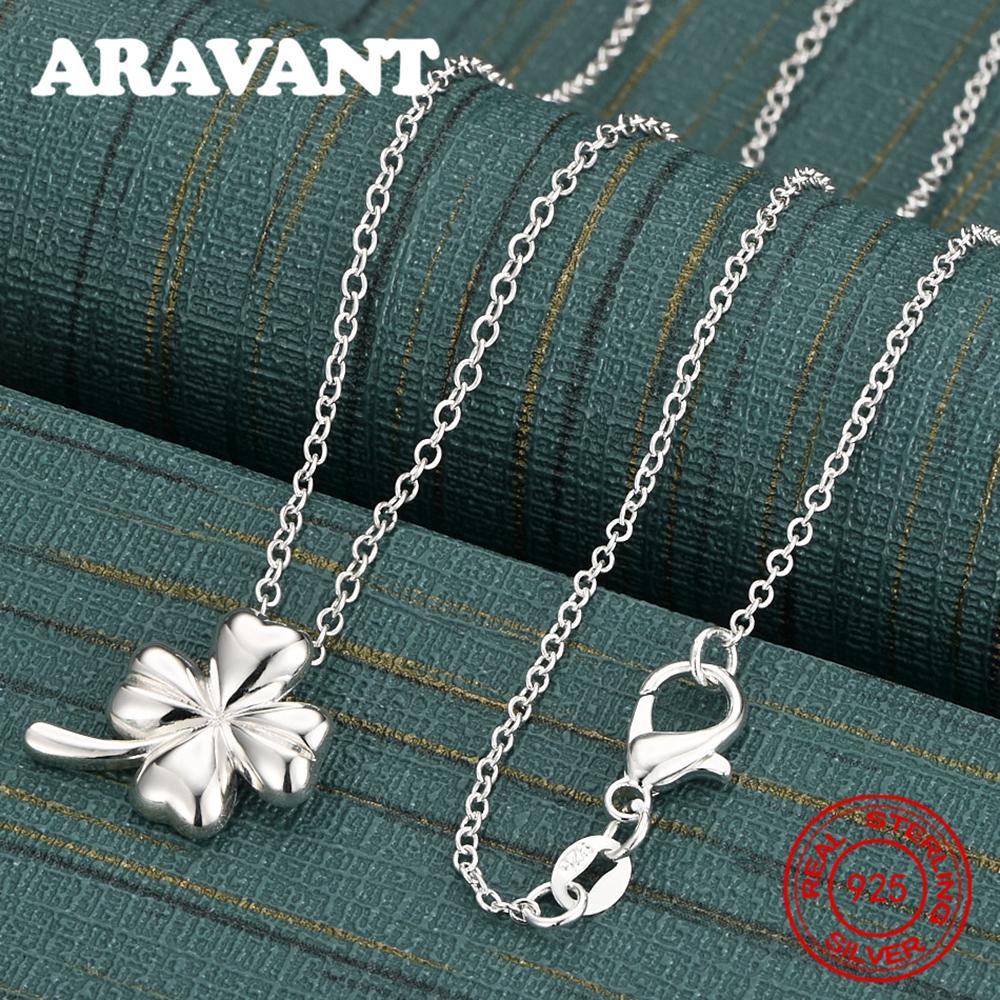 

Copper Four-Leaf Clover Pendant Necklace - Everyday Accessory For Women, Simple And Elegant Jewelry 45cm