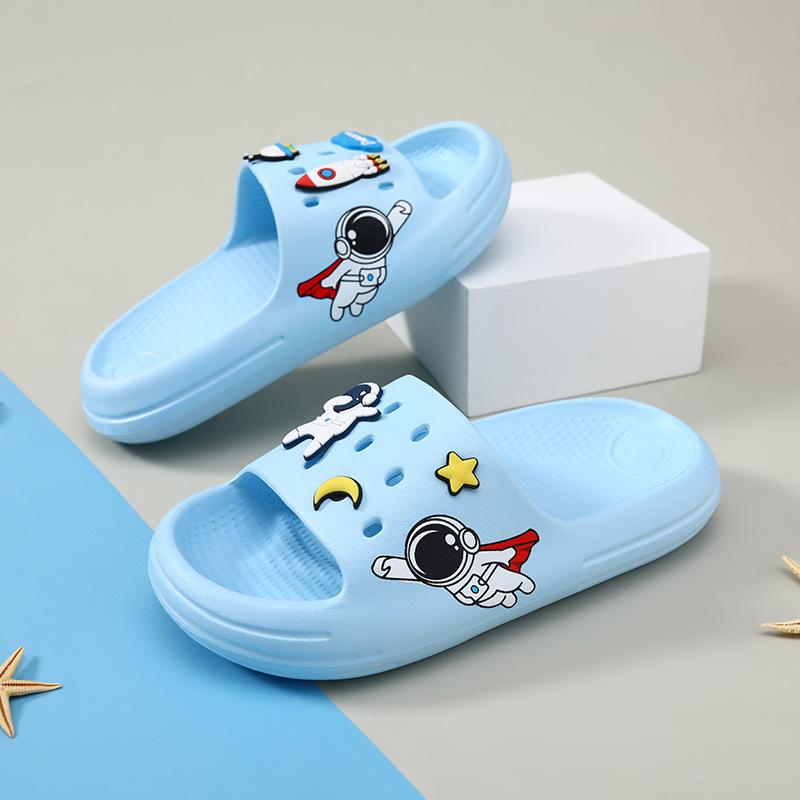 Comfortable And Versatile Boys Cartoon Slippers With Nonslip Eva Sole Ideal For Home And Casual Summer Outings