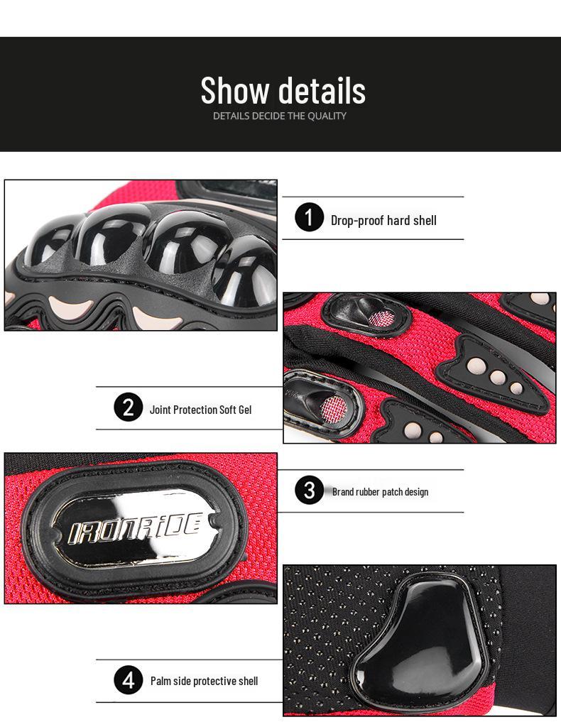 Thin Breathable Motorcycle Riding Gloves - Four Seasons, Anti-Fall, Off-Road Racing