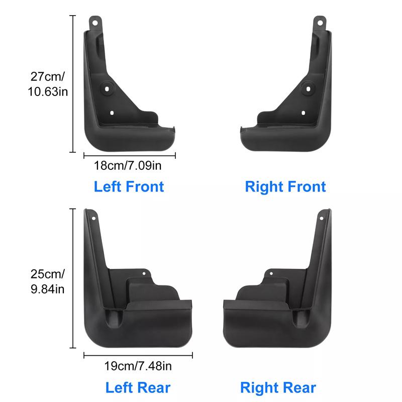 For Toyota Corolla 2020 2021 2022 2023 Mudguards Mud Flaps Us Version Splash Guards Fender Mudflaps Protectors Car Accessories