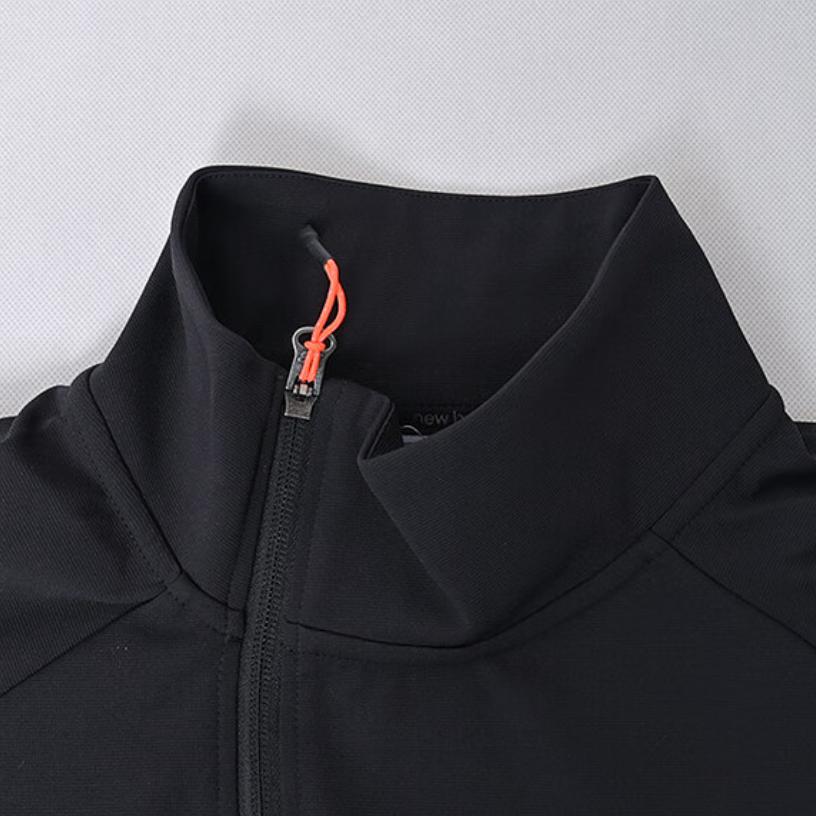 New Balance Jackets Men's Black Lapel Moderate Other MDF33251-BK