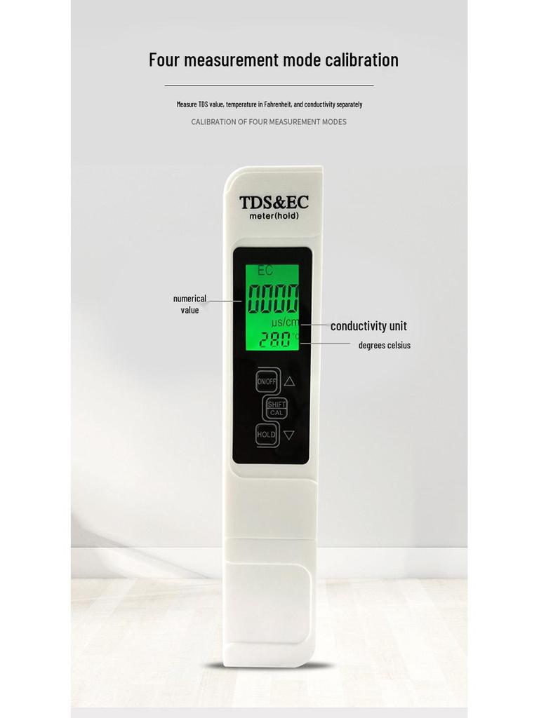 High-Precision Water Quality Detection Pen for Household Tap and Pure Water Testing