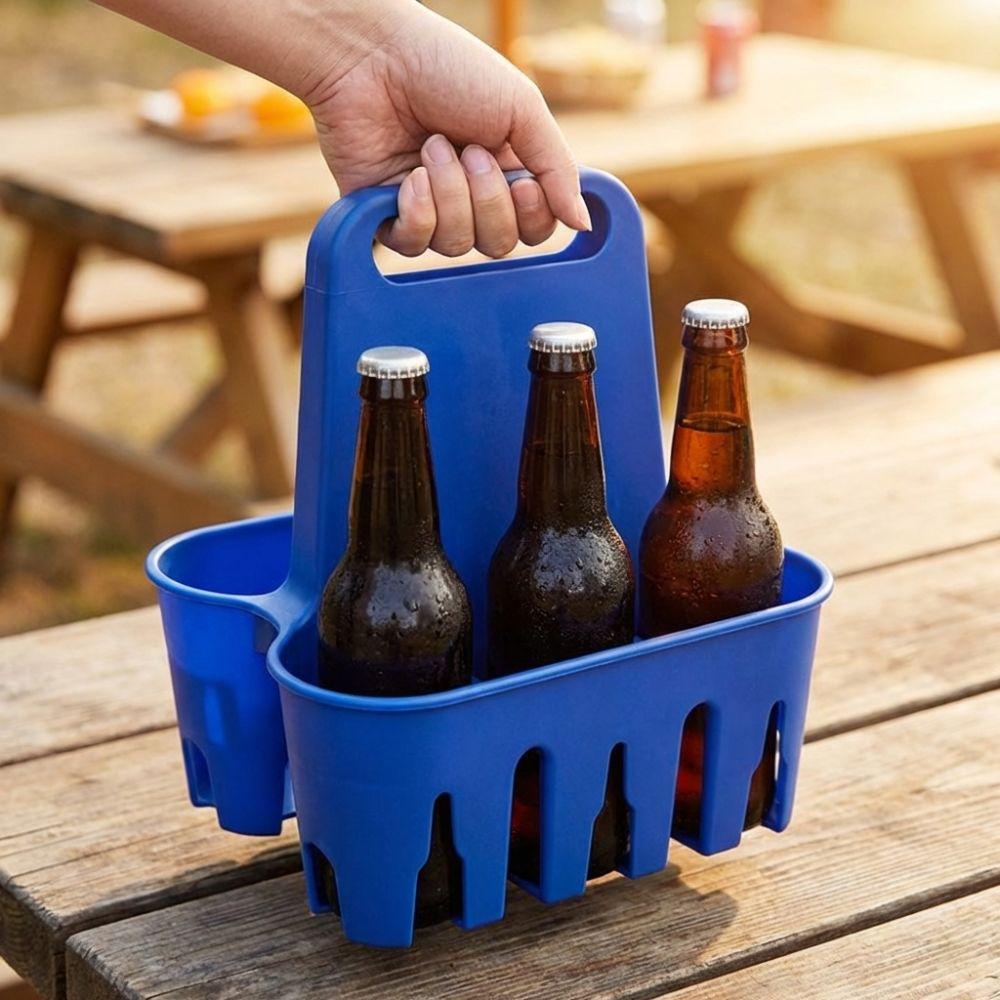 Plastic Beer Bottle Carrier Cup Organizer Drink Holder Practical Water Bottles Carrier  Home