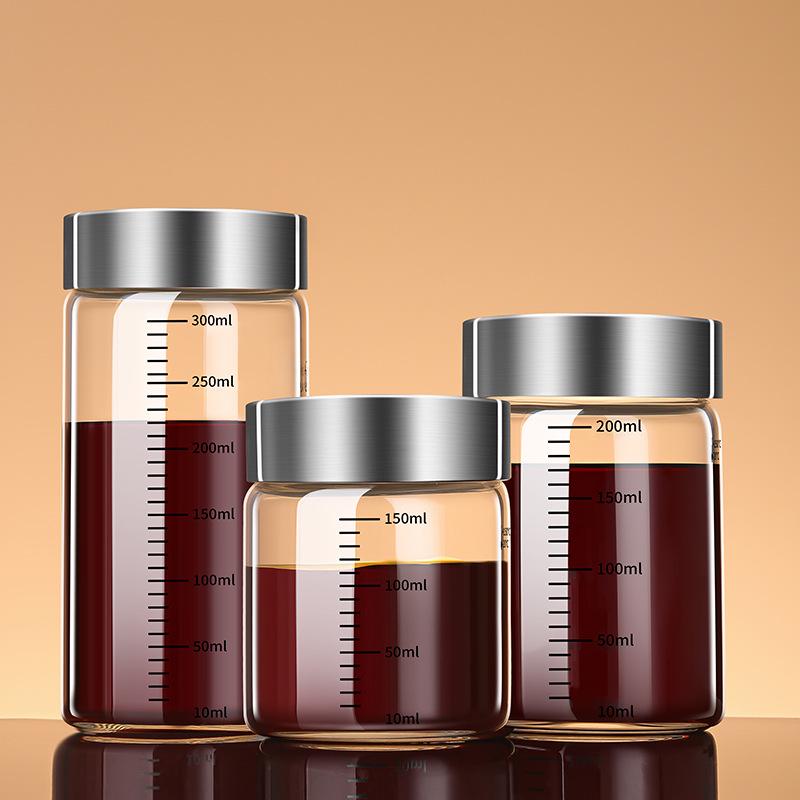 Transparent Borosilicate Glass Chinese Medicine and Juice Cup with Scale, Child-Friendly and Customizable Logo