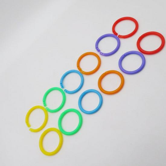 High-Durability Detachable PE Colored Double Buckle Binding Ring for Loose-Leaf Planners
