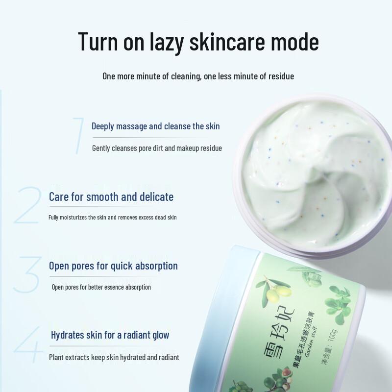 Xuelifei Frucht- und Gemüse Tiefenreinigende Gesichts-Massagecreme