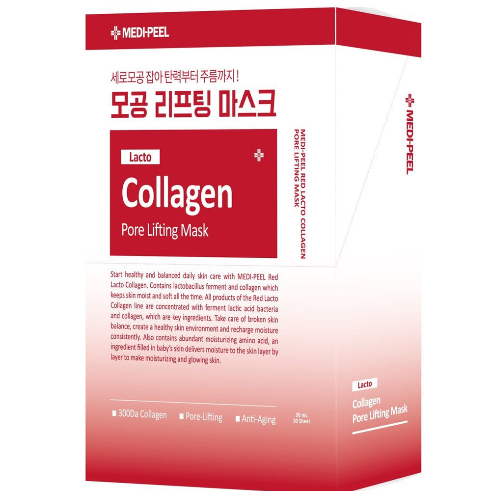

MEDI-PEEL Red Lacto Collagen Pore Lifting Mask Sheet 10ea