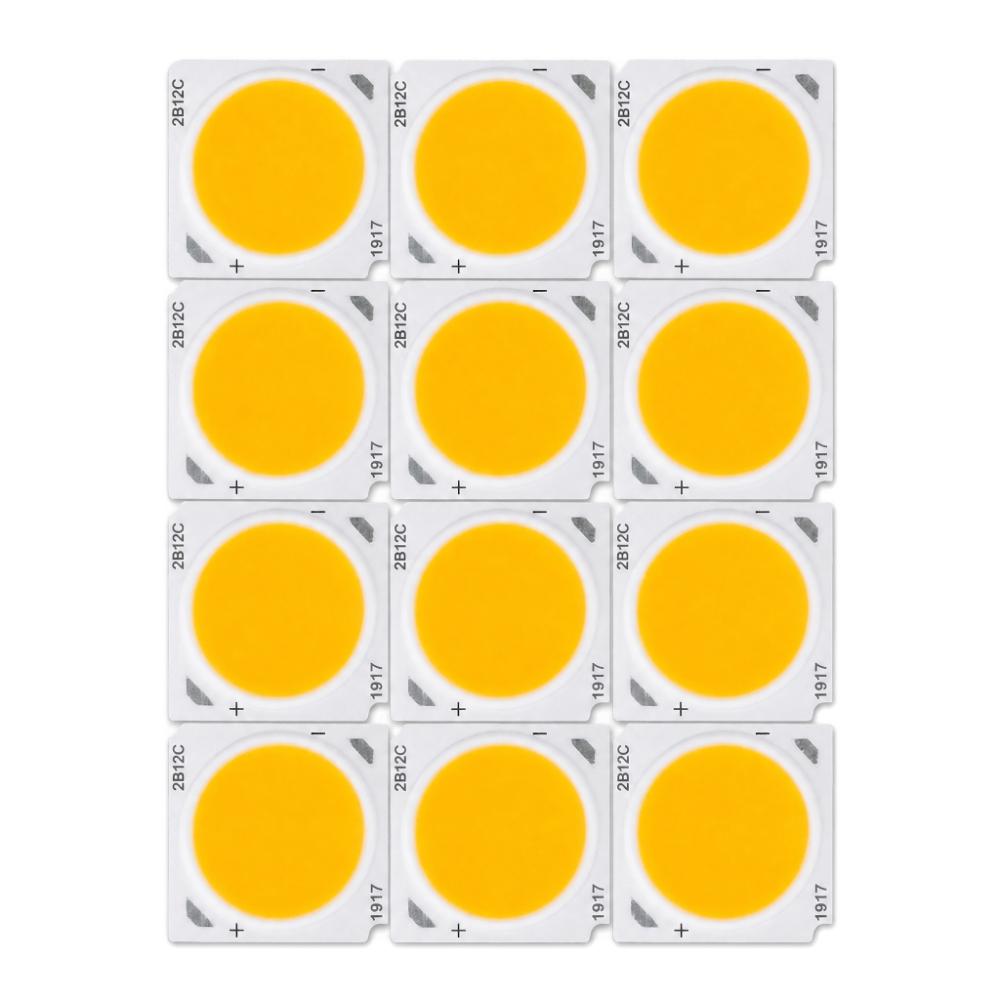 12PCS 1080LM COB Light Source 36-41V COB LED Chip Easy Round LED Chip  DIY Indoor Lighting