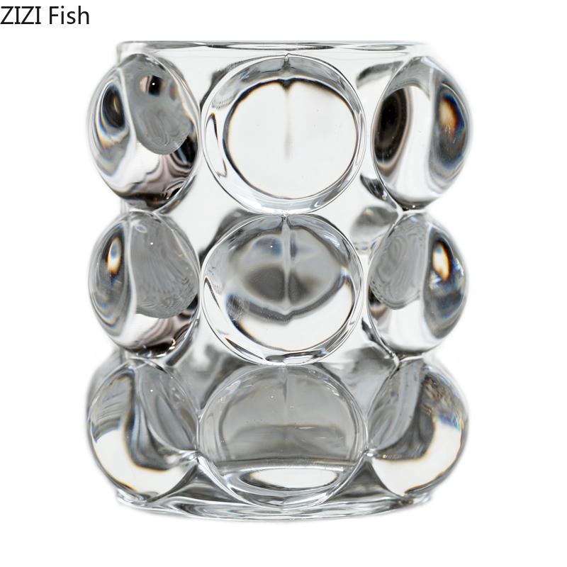 Vase en verre transparent créatif pour salon, bureau, rangement, style nordique, pour la maison, arrangement floral, vase hydroponique, décoration