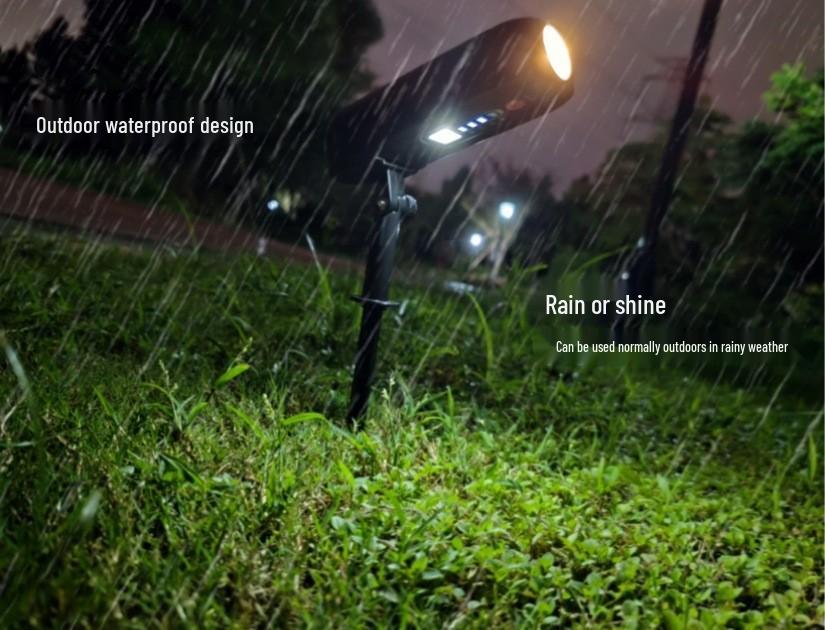 Solar LED Spotlights for Outdoor Lawn, Garden, and Courtyard Lighting