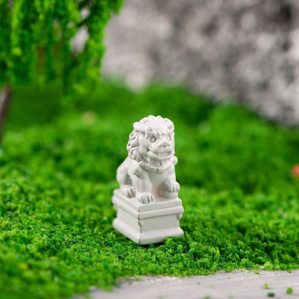 9 stk/sett Dekorativt Mini Resinhus Kinesisk Stil Gammelt Hus Portal Hjem Skrivebord