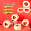 PEEK Insulated High-Temperature Corrosion-Resistant External Hex Nut M3-M16