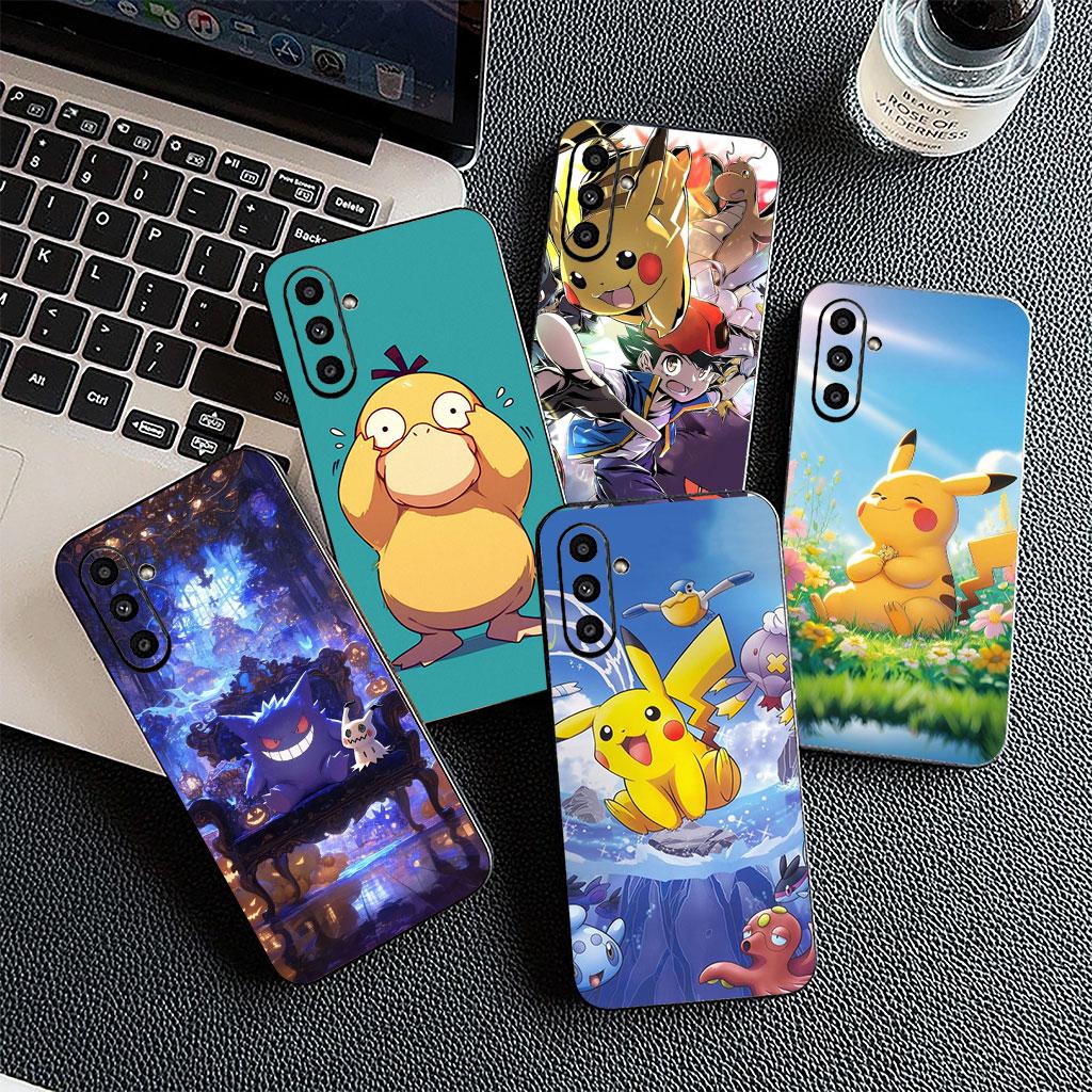 Phone Cover for Apple iPhone 17 16 14 15 Pro Max Plus 15+ 16E XR ProMax Air 16+ Casing Flexible Case Eevees Gengars P-Pikachus
