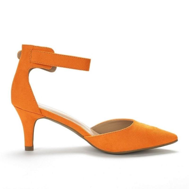 Women Ankle Straps Sandals Summer Classic Lady Bridal Suede Thick Heel Sexy Pumps Open Toe Office Wedding Party Dress Shoes