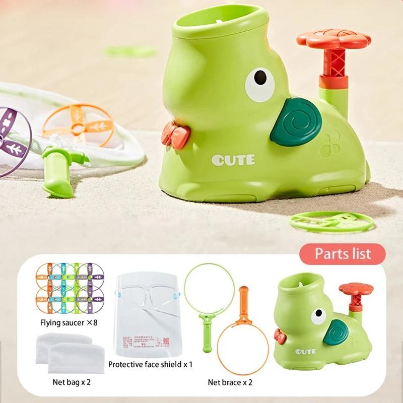 Flying Disc Air Rocket Launcher Outdoor Toy for Kids Durable Lightweight Soaring Propeller Sports Game